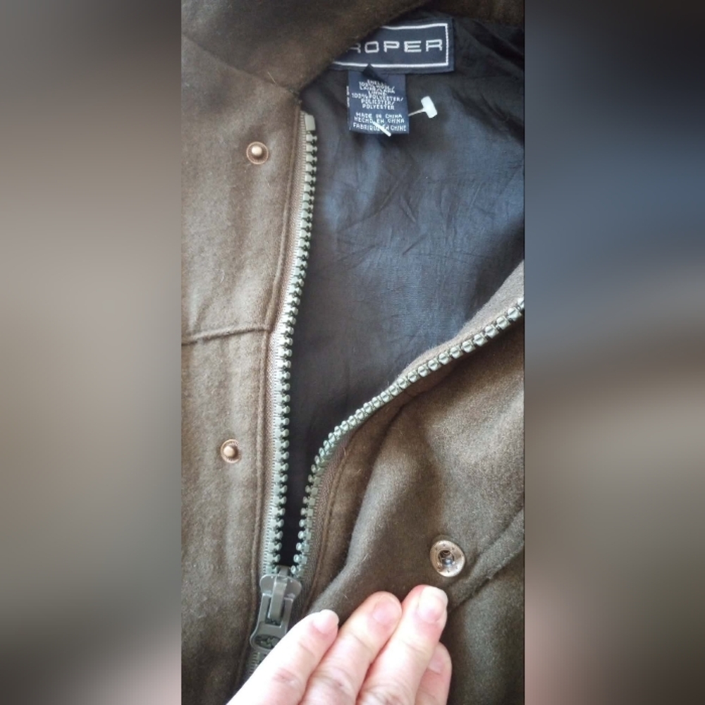 Roper Full Zip Vest 100% Wool - Picture 4 of 5